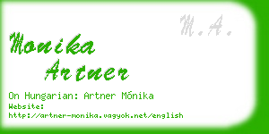 monika artner business card