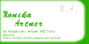 monika artner business card
